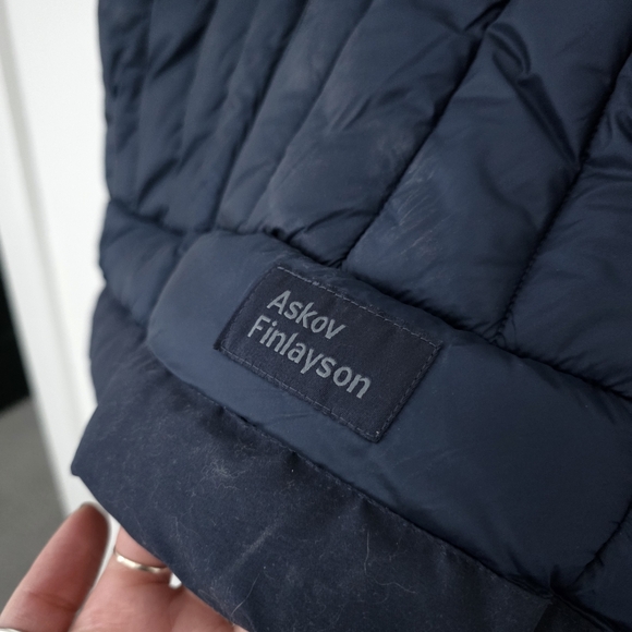 Askov Finlayson Preservation Insulated Puffer Vest Blue Small Outdoor Hiking - Picture 5 of 10